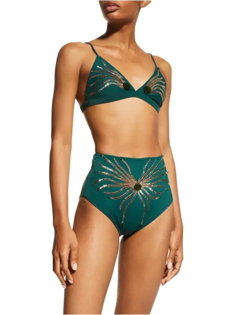 Oceanus Ursula Green Bikini Set